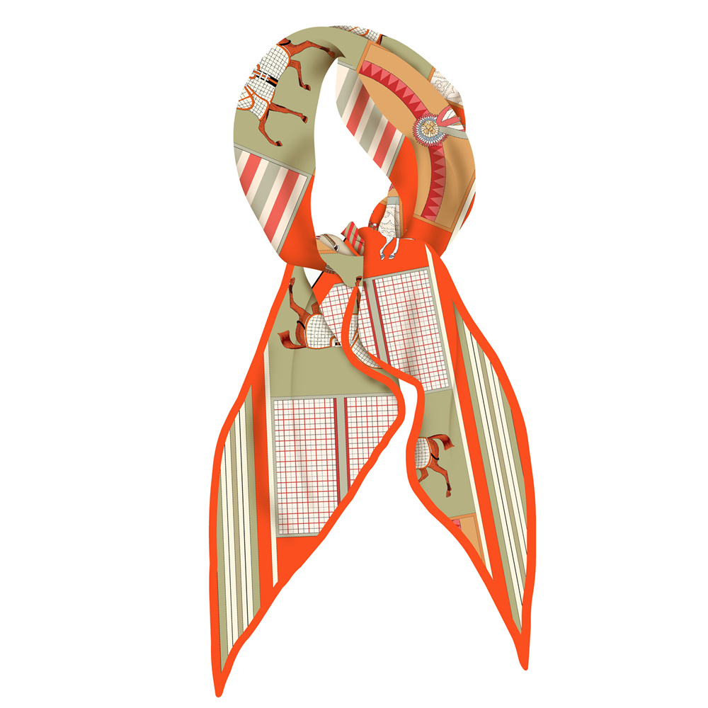 Scarf Silk Square - Nuevas bufandas de seda estampadas de