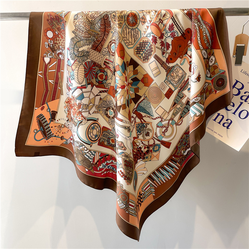 Pañuelo de Seda Cuadrado con E - Scarf Silk Square reseña y precio
