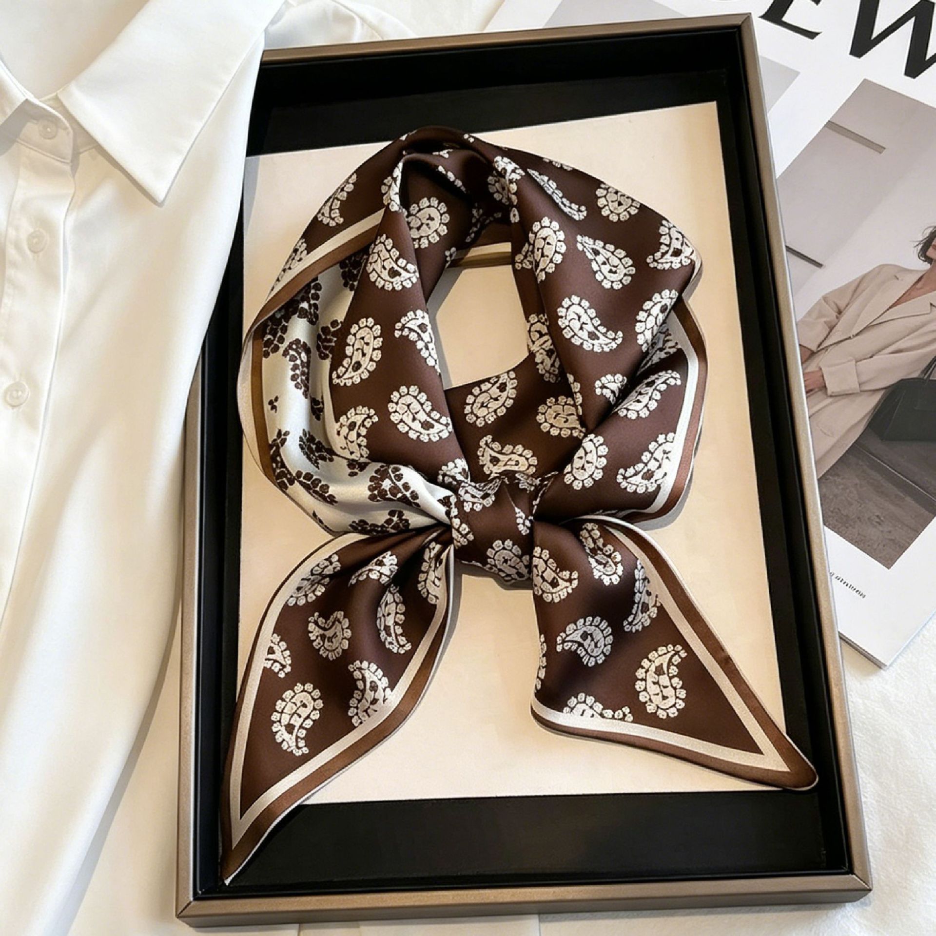 Pañuelos de seda de lujo para  - Face Scarf Mask reseña y precio