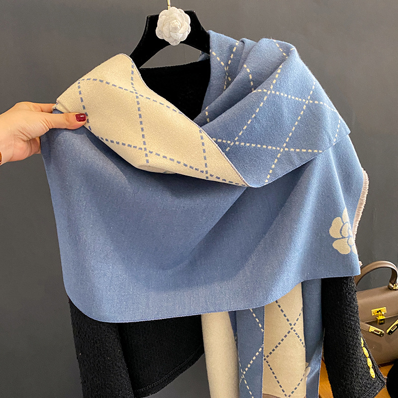 Bufanda de invierno para mujer - Woven Scarf Blanket reseña y precio
